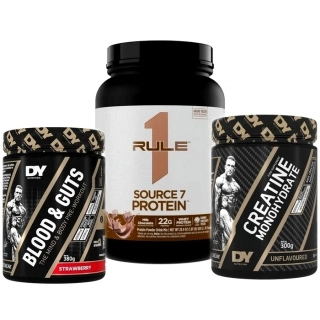 Rule 1 Source 7 Protein - 800 - 830 g ( dle příchutě ) + Blood & Guts - 380 g
